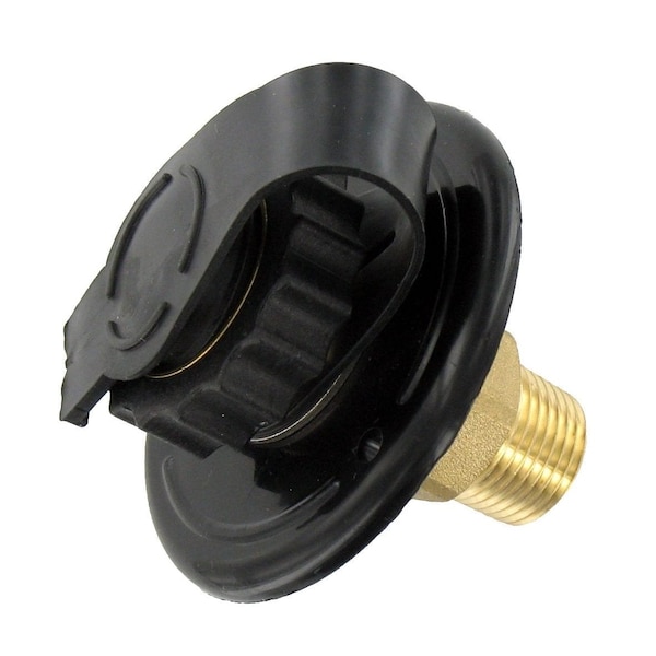 Valterra WATER INLET, 2-3/4IN PLASTIC FLANGE, BLACK, LEAD-FREE, BULK A01-0169LF - main